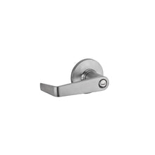 Kwikset 408CNL-26D Light Commercial Carson Lever Privacy Door Lock with RCAL Latch and RCS 3031 Strike Satin Chrome Finish.