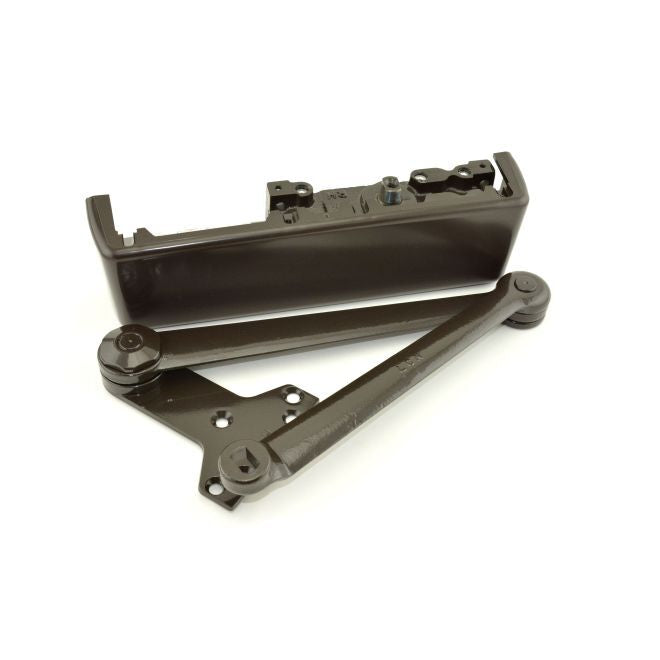 LCN 4111HEDADKBRZRH Right Hand Heavy Duty Parallel Arm Hold Open Push Side Mount Door Closer with Thru Bolts 695
