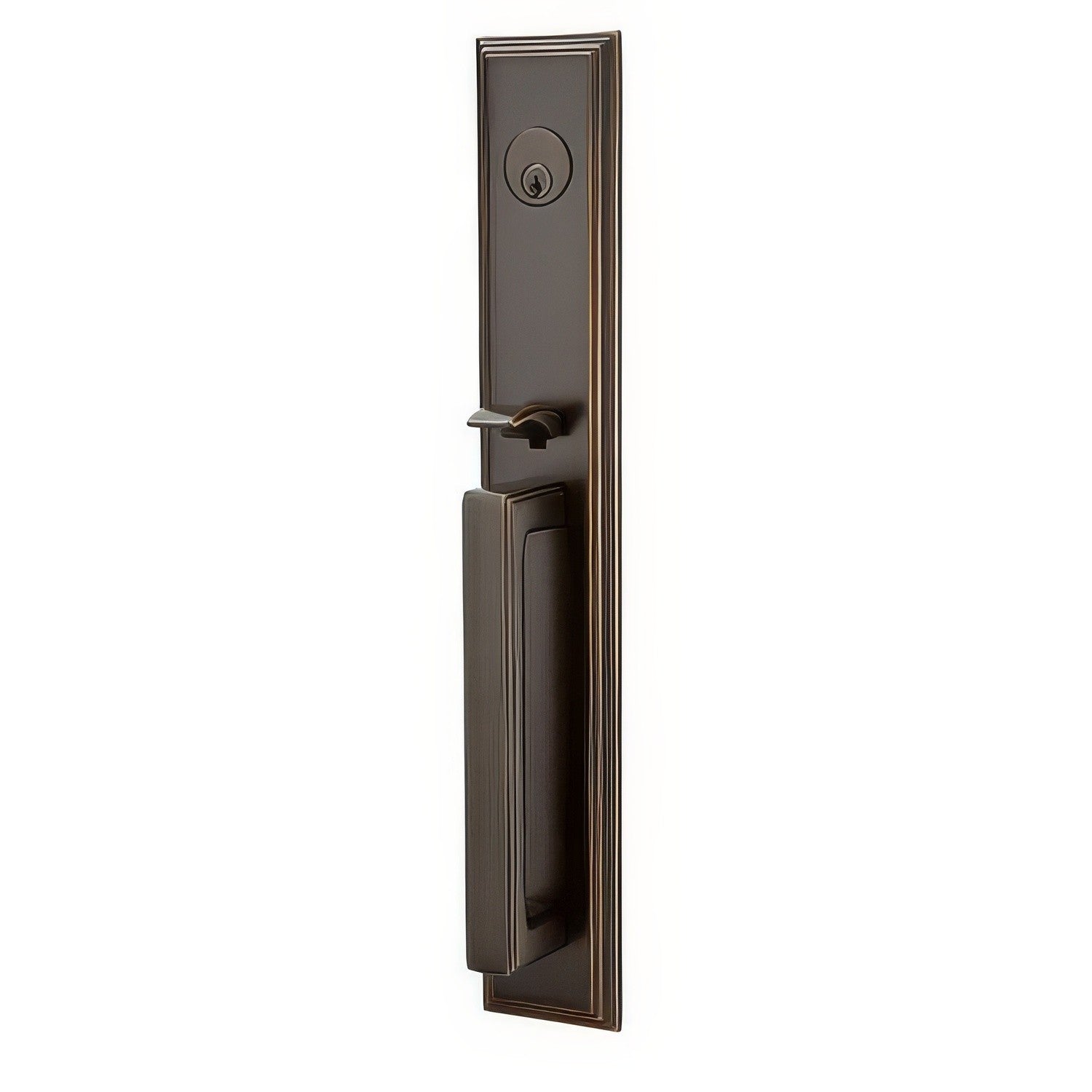 Emtek 4212PUS Providence Knob 2-3/8" and 2-3/4" Backset Single Cylinder Melrose Tubular Handleset