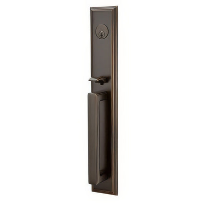 Emtek 4212PUS Providence Knob 2-3/8" and 2-3/4" Backset Single Cylinder Melrose Tubular Handleset