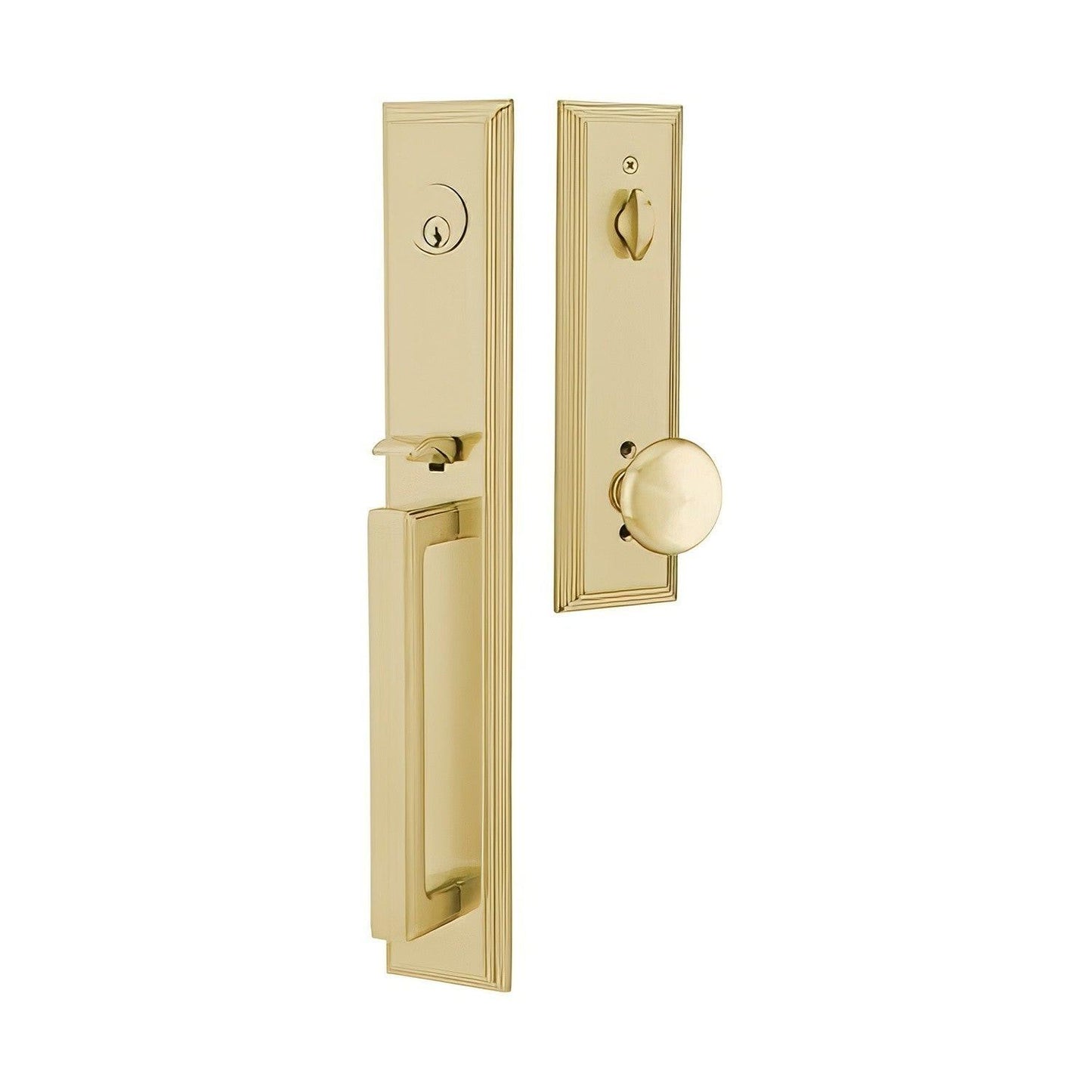 Emtek 4212PUS Providence Knob 2-3/8" and 2-3/4" Backset Single Cylinder Melrose Tubular Handleset