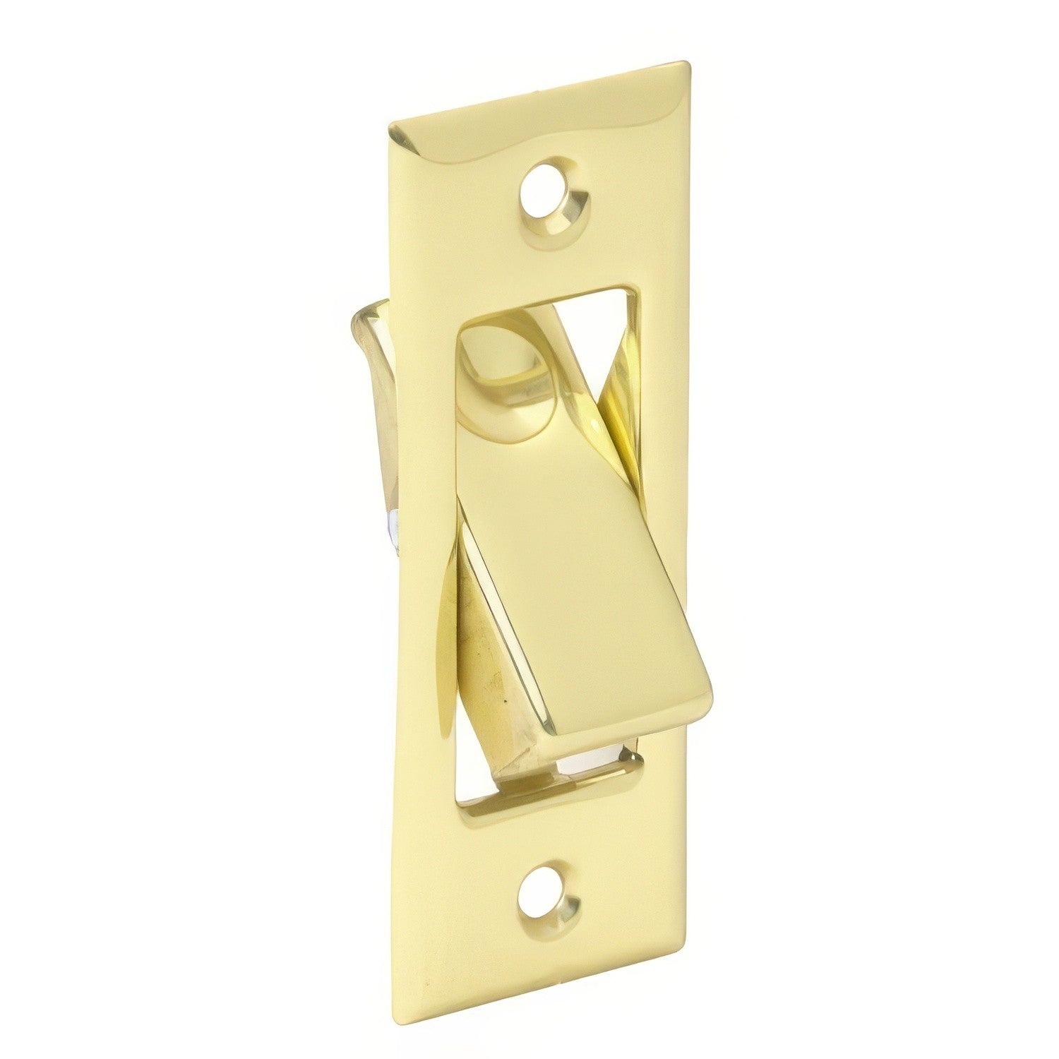 Ives 42B Brass Pocket Sliding Door Bolt 3-1/16" x 15/32