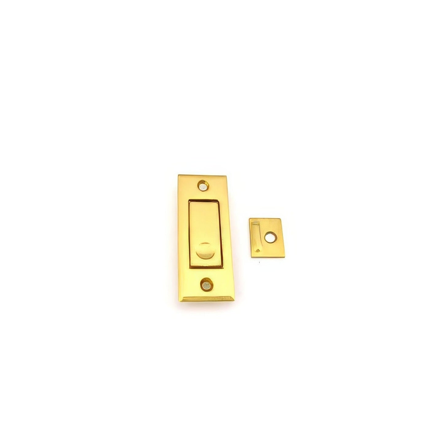 Ives 42B Brass Pocket Sliding Door Bolt 3-1/16" x 15/32