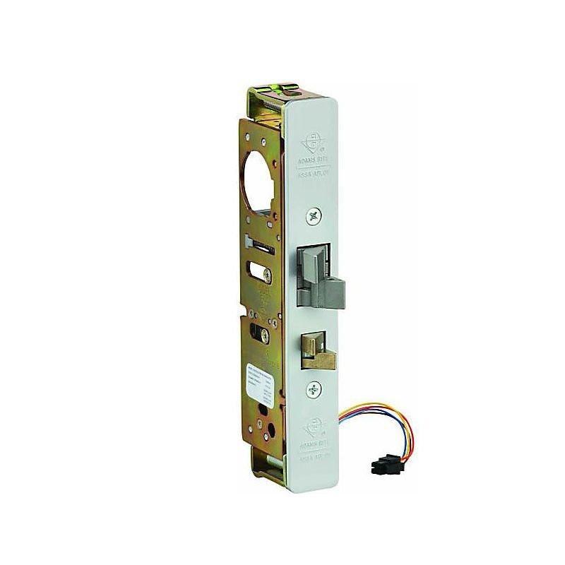 Adams Rite 430030201628 Steel Hawk Latch Electrified Lock for Flat Mortised Strike in Clear Anodized.