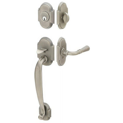 Emtek 4312BLUS Bristol Crystal Knob 2-3/8" and 2-3/4" Backset Single Cylinder Nashville Tubular Handleset