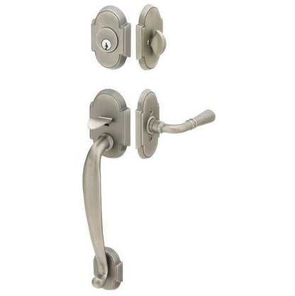 Emtek 4312BLUS Bristol Crystal Knob 2-3/8" and 2-3/4" Backset Single Cylinder Nashville Tubular Handleset