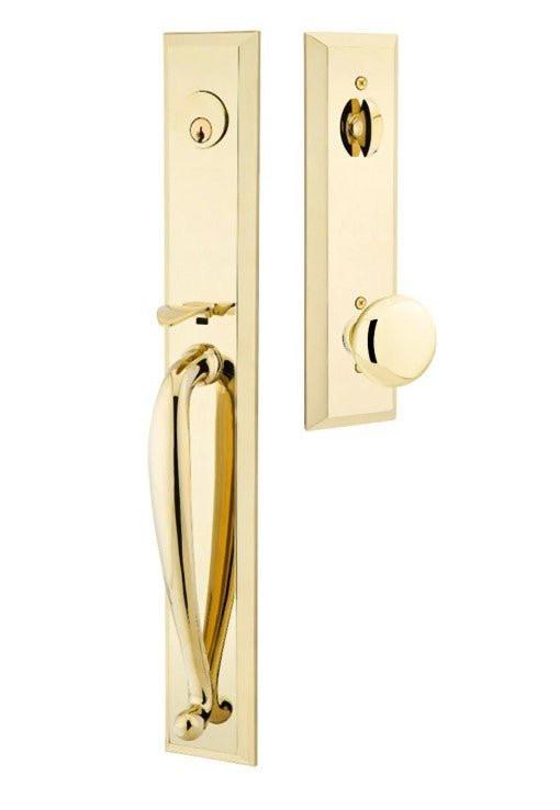 Emtek 4415PUS Single Cylinder Jefferson Tubular Handleset