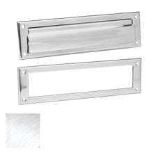 Ives 620B26D Solid Brass Magazine Mail Slot with Spring Loaded Front and Open Back Satin Chrome Finish