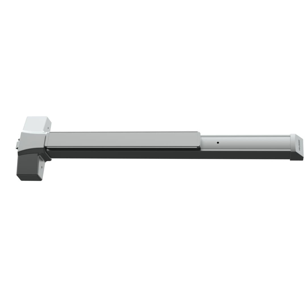 Hager 4501RIM3626D 36" (3') Exit Only Rim Exit Device Satin Chrome Finish.
