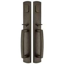 Emtek Ridgemont Dummy Set Rustic Modern Bronze Grip by Grip Handleset