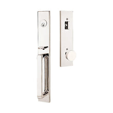 Emtek 4819ROUUS Round Knob 2-3/8" and 2-3/4" Backset Single Cylinder Lausanne Tubular Handleset.