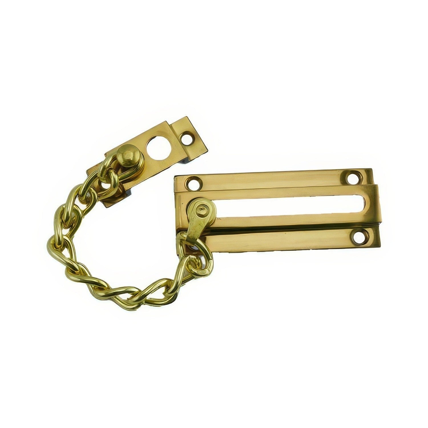 Ives 481B Wrought Brass Chain Door Guard with 4-3/4" Length Chain