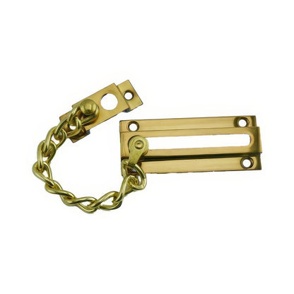 Ives 481B Wrought Brass Chain Door Guard with 4-3/4" Length Chain