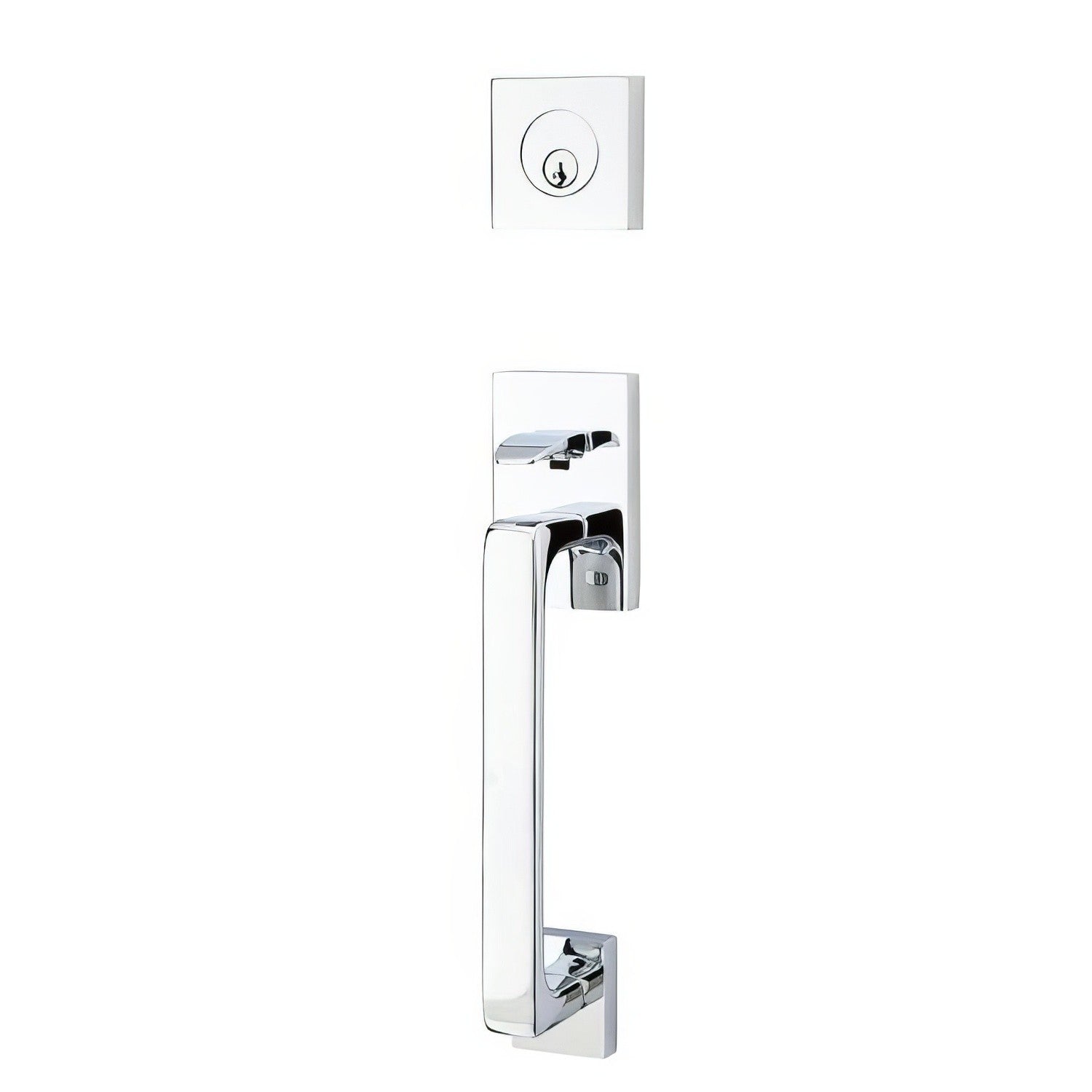 Emtek 4820HLOUSLH Helios Lever Left Hand 2-3/8" and 2-3/4" Backset Single Cylinder Baden Tubular Handleset