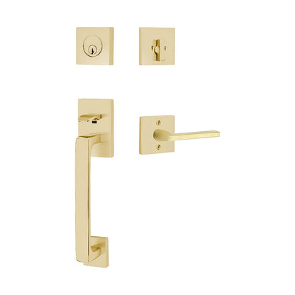 Emtek 4820HLOUSRH Helios Lever Right Hand 2-3/8" and 2-3/4" Backset Single Cylinder Baden Tubular Handleset