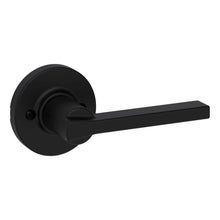 Kwikset 488CSLRDT-514 Casey Lever Half Dummy with Round Rose Matte Black Finish.