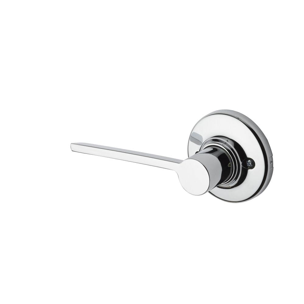 Kwikset 488LRLRDTLH-15 Left Hand Ladera Lever with Round Rose Half Dummy Lock Satin Nickel Finish.