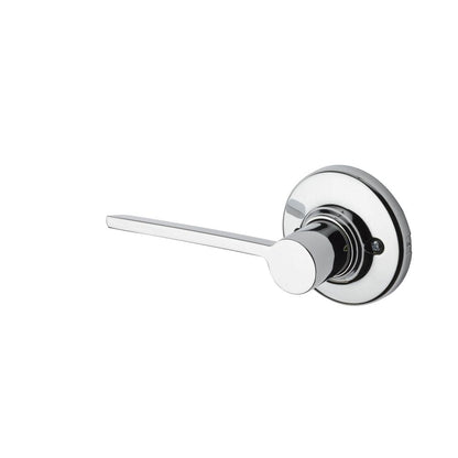 Kwikset 488LRLRDTLH-15 Left Hand Ladera Lever with Round Rose Half Dummy Lock Satin Nickel Finish.