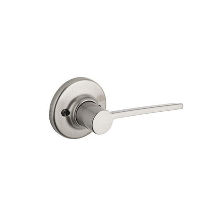 Kwikset 488LRLRDTRH-15 Right Hand Ladera Lever with Round Rose Half Dummy Lock Satin Nickel Finish.