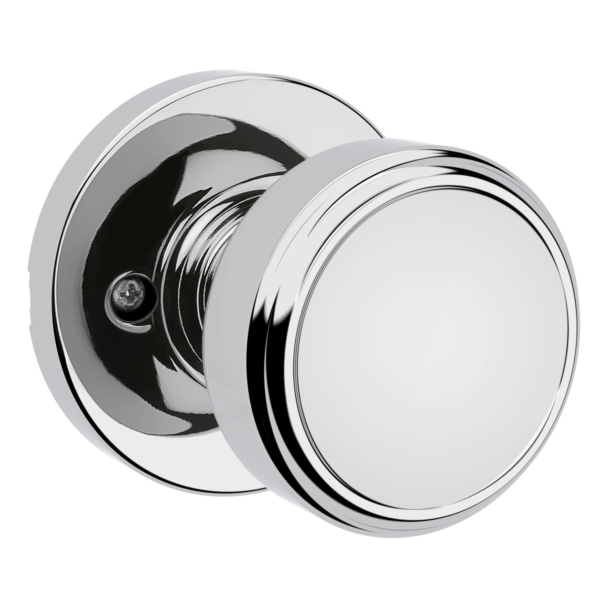 Kwikset 488MNKRDT-26 Maven Knob Round Rose Half Dummy Lock Bright Chrome Finish.