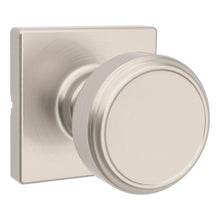 Kwikset 488MNKSQT-15 Maven Knob Square Rose Half Dummy Lock Satin Nickel Finish.