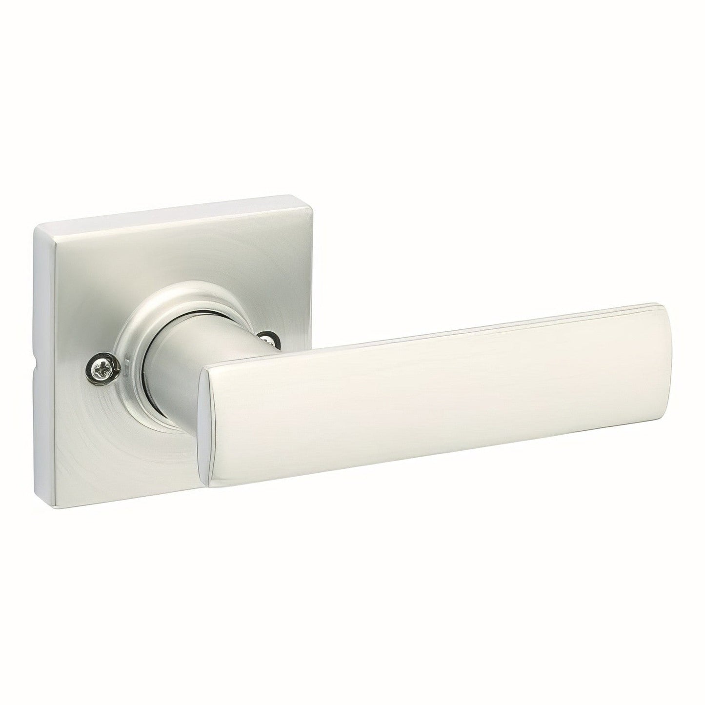 Kwikset 488BRNLSQT Breton Single Dummy Door Lever with Square Rose