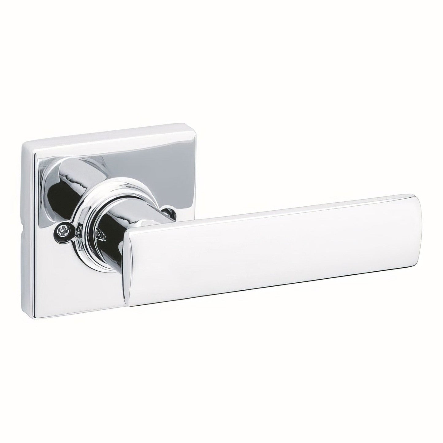 Kwikset 488BRNLSQT Breton Single Dummy Door Lever with Square Rose