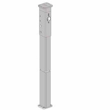 Von Duprin 4954 7 Feet 2 Inch Steel Mullion with 299 Strike Prep.