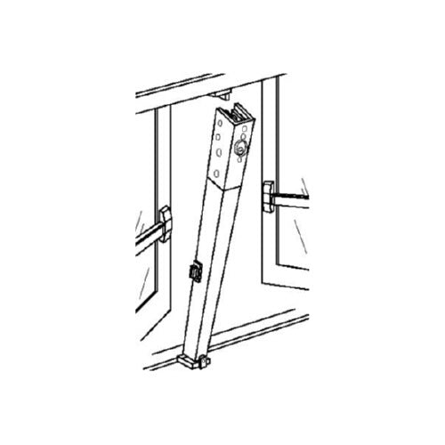 Von Duprin 4954288 8 Feet 2 Inch Steel Mullion with 299 Strike Prep.