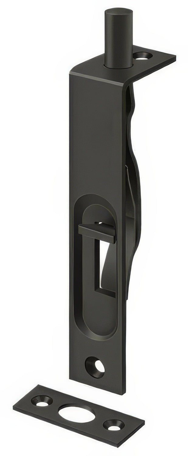 Deltana 4FBS 4" Square Edge HD Flush Bolt.