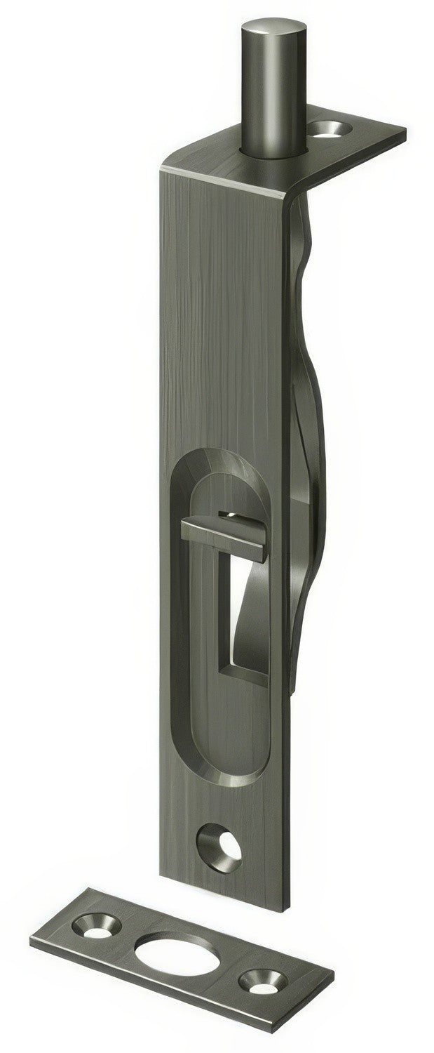 Deltana 4FBS 4" Square Edge HD Flush Bolt.