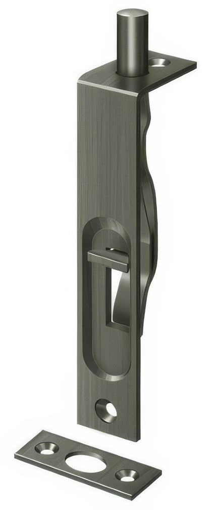 Deltana 4FBS 4" Square Edge HD Flush Bolt.