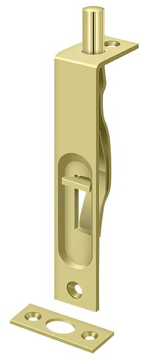 Deltana 4FBS 4" Square Edge HD Flush Bolt.