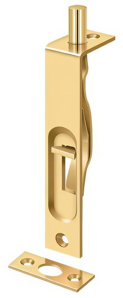 Deltana 4FBS 4" Square Edge HD Flush Bolt.