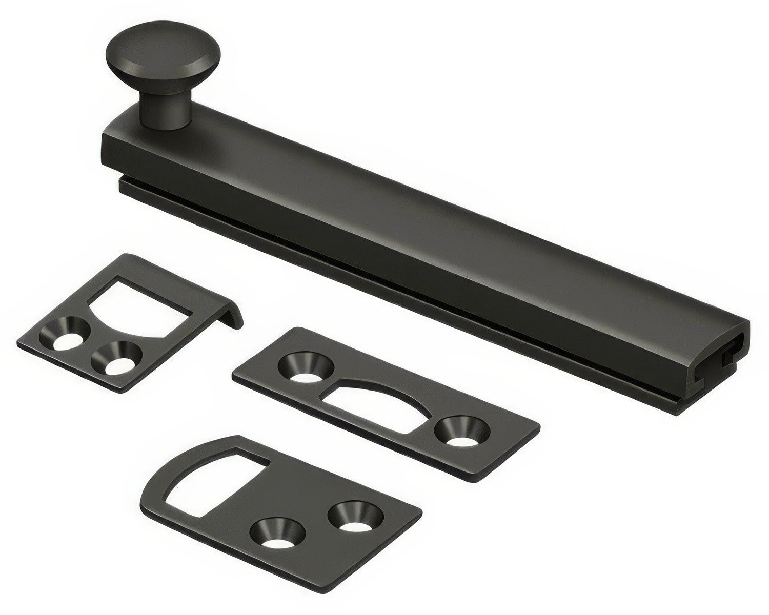 Deltana 4SBCS 4" Surface Bolt with Concealed Screws