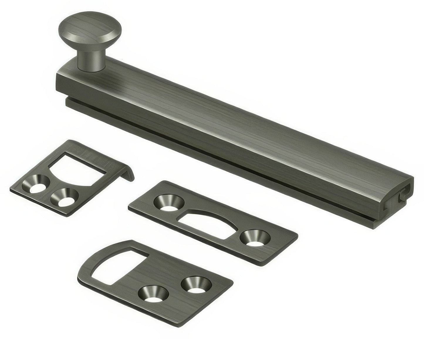 Deltana 4SBC 4" Surface Bolt with Concealed Screws