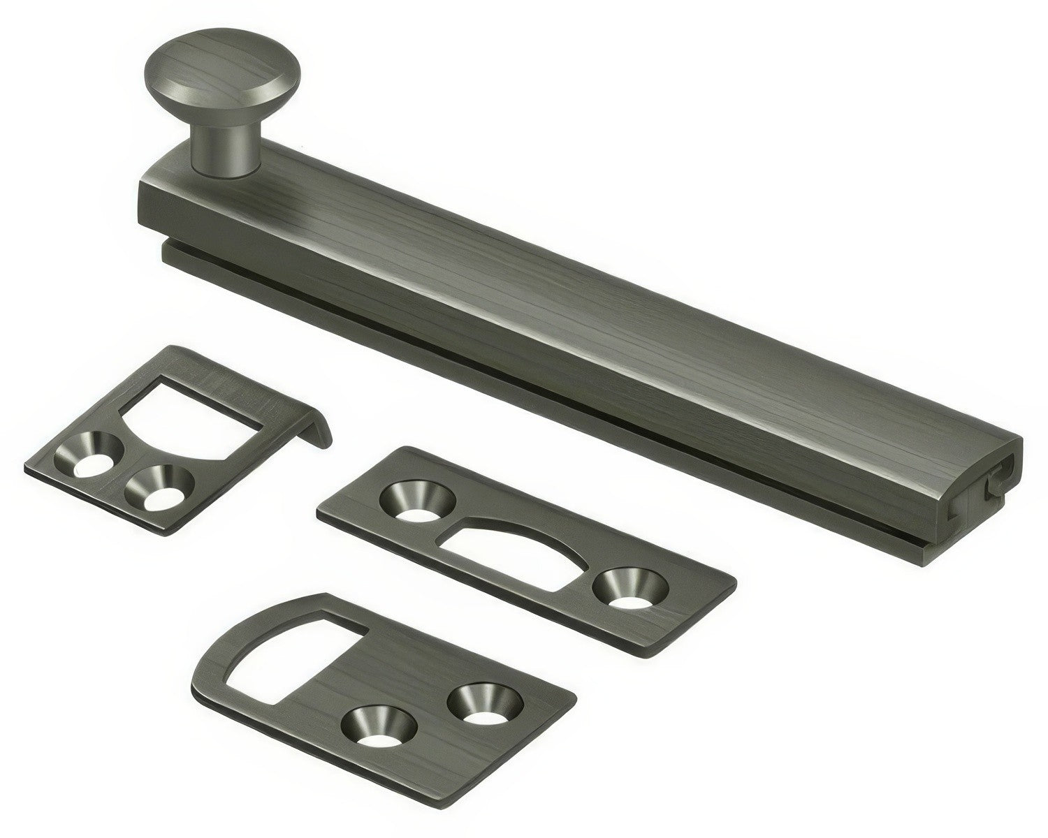 Deltana 4SBC 4" Surface Bolt with Concealed Screws