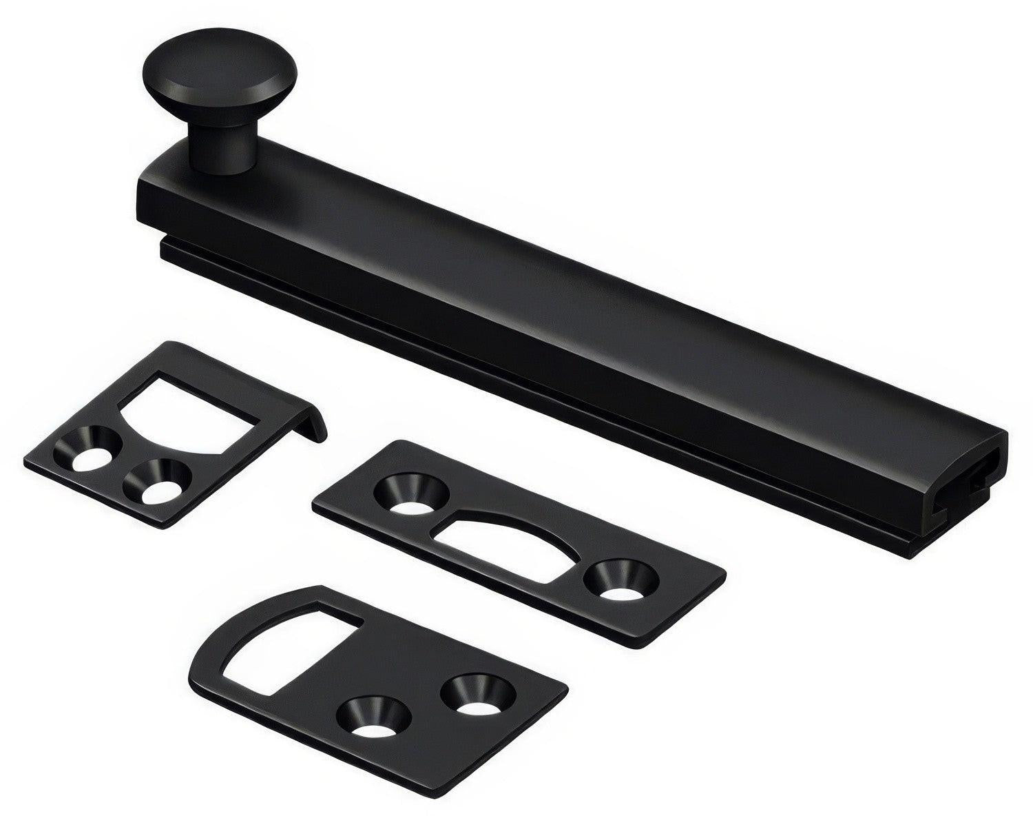 Deltana 4SBCS 4" Surface Bolt with Concealed Screws.