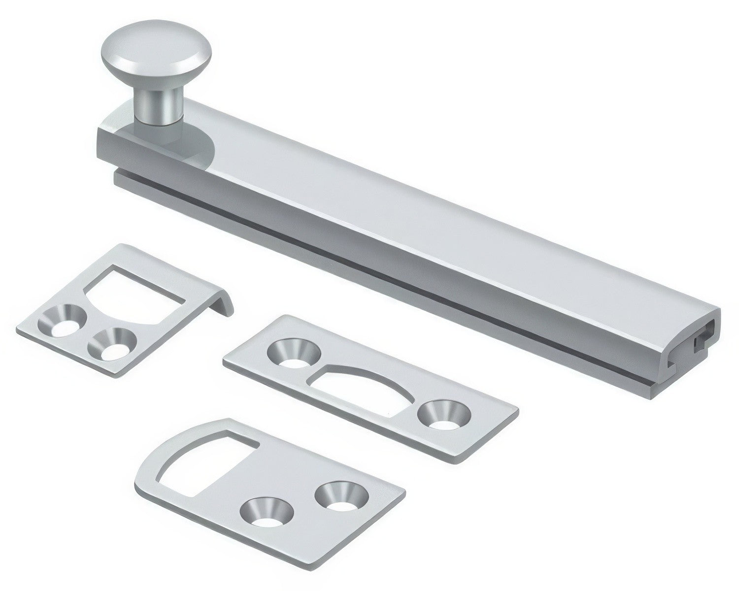 Deltana 4SBCS 4" Surface Bolt with Concealed Screws