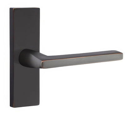 Emtek 5005HLOUSLH Helios Lever Left Hand Dummy Single Sided Stretto Narrow Trim Lockset.
