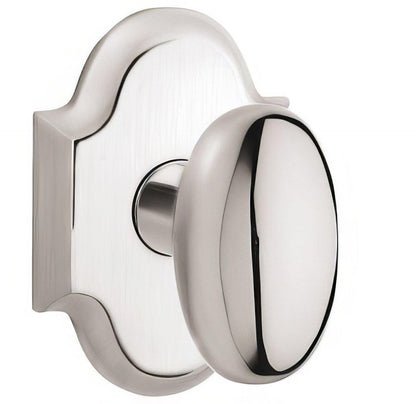 Baldwin 5024.MR Pair of Oval Estate Door Knobs