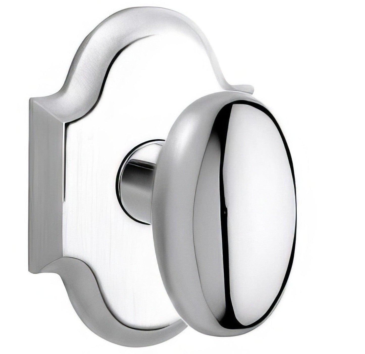 Baldwin 5024.MR Pair of Oval Estate Door Knobs