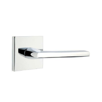Emtek 5050HLOUS Helios Dummy Door Lever Pair with Square Rose.