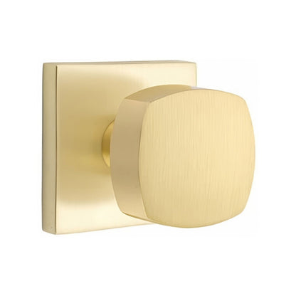 Emtek 5050FRKUS Freestone Knob Dummy Pair With Square Rose