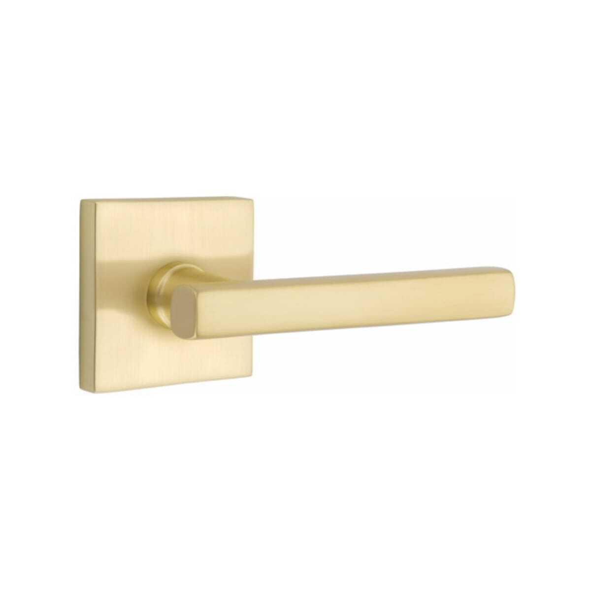Emtek 5050FRLUS Freestone Dummy Door Lever Pair with Square Rose.