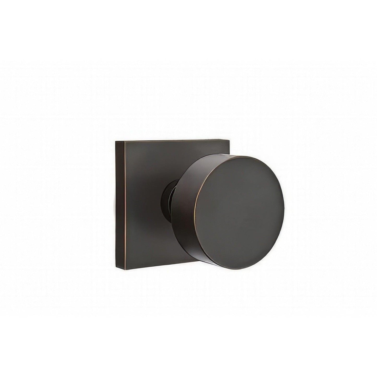Emtek 5050ROUUS Round Knob Dummy Pair With Square Rose.