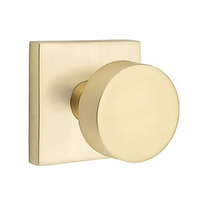 Emtek 5050ROUUS Round Knob Dummy Pair With Square Rose.