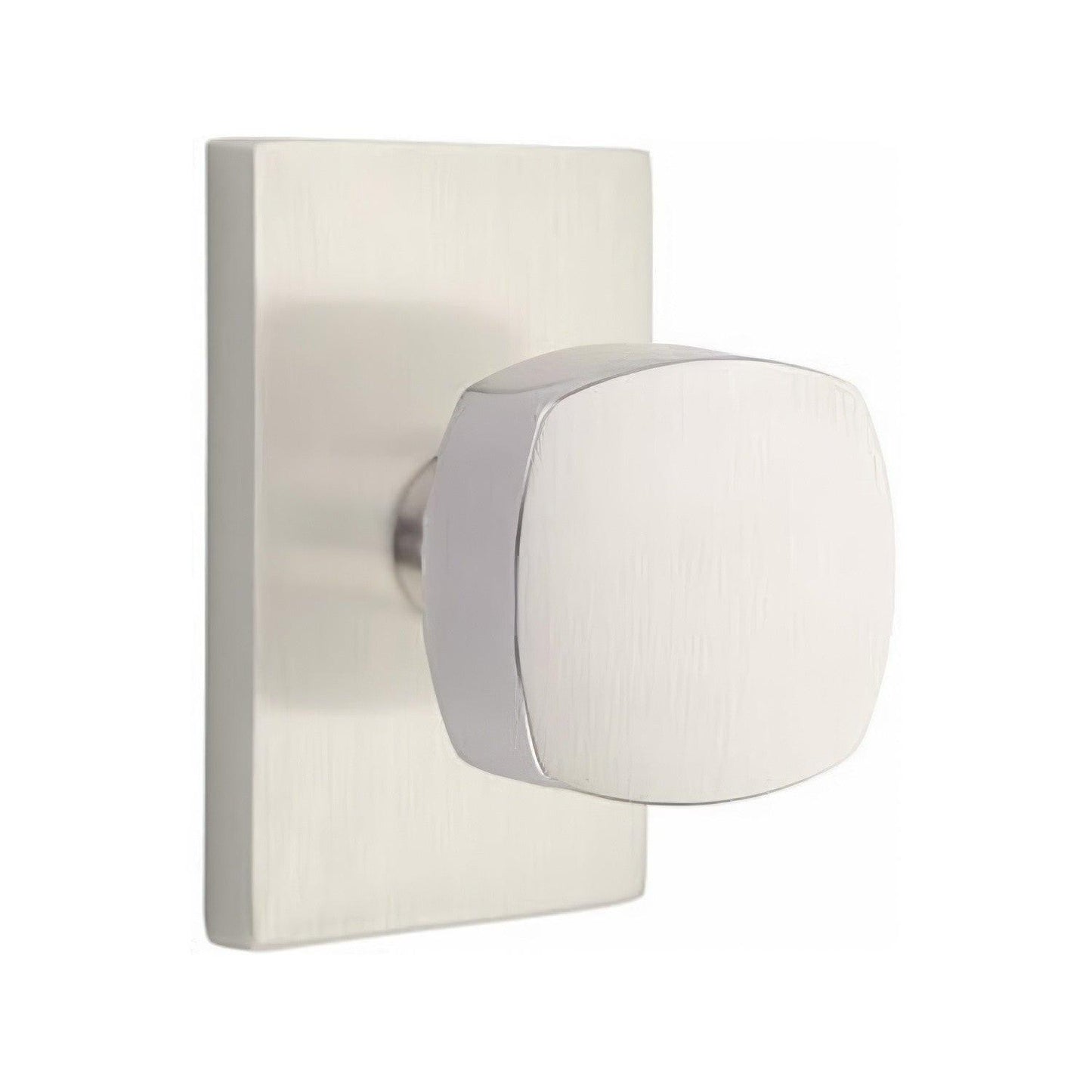 Emtek 5052FRKUS Freestone Knob Dummy Pair With Modern Rectangular Rose