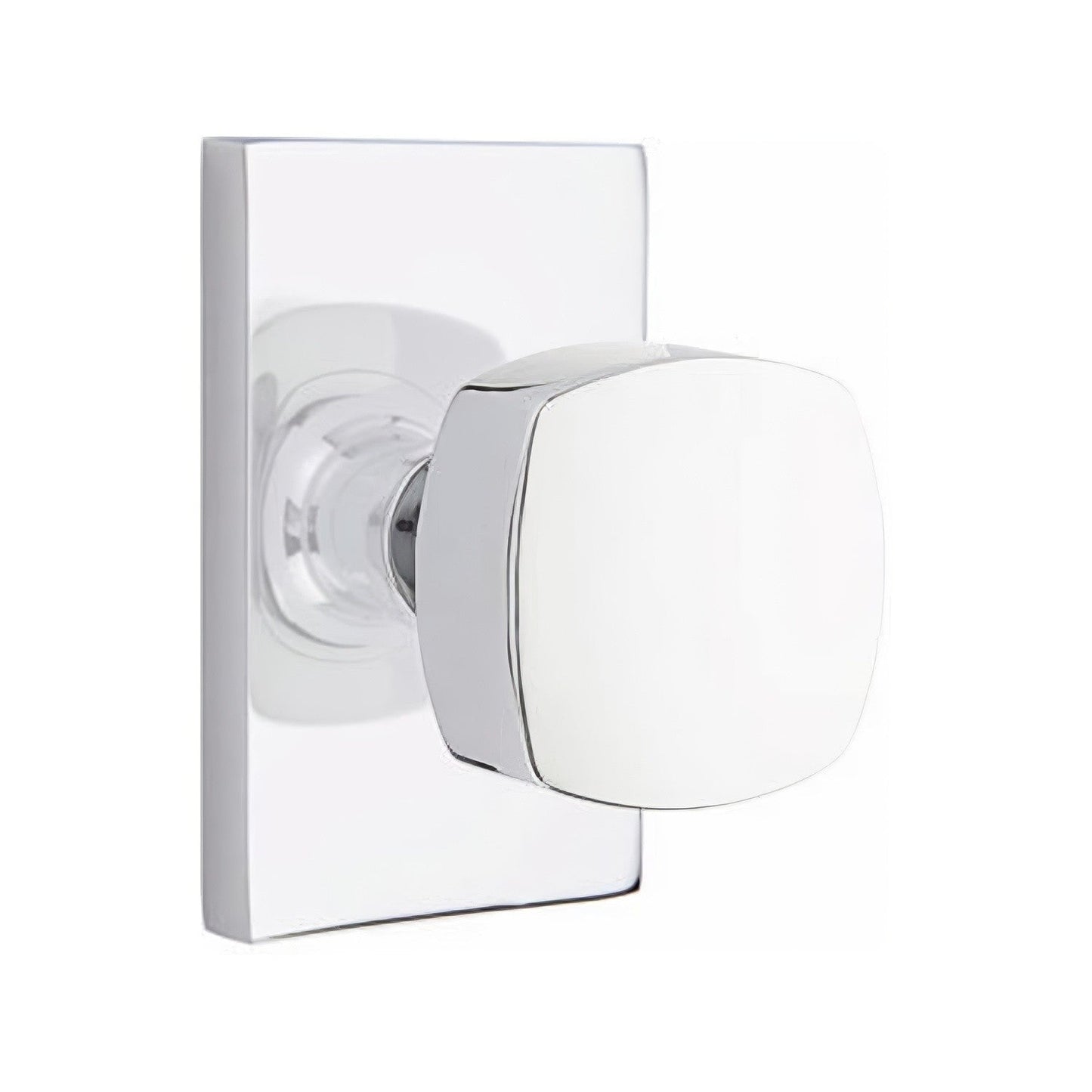 Emtek 5052FRKUS Freestone Knob Dummy Pair With Modern Rectangular Rose