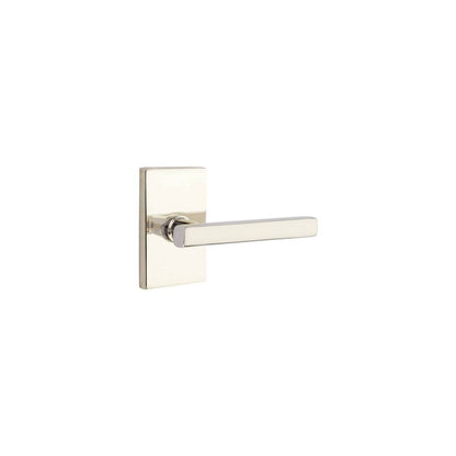 Emtek 5052FRLUS Freestone Dummy Door Lever Pair with Modern Rectangular Rose